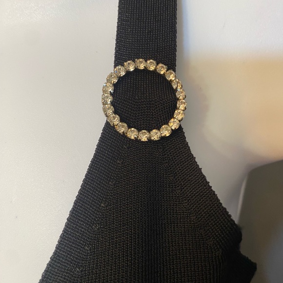 INC INTERNATIONAL CONCEPTS Black Sweater Cami/Tank With rhinestone Detail - Picture 14 of 16